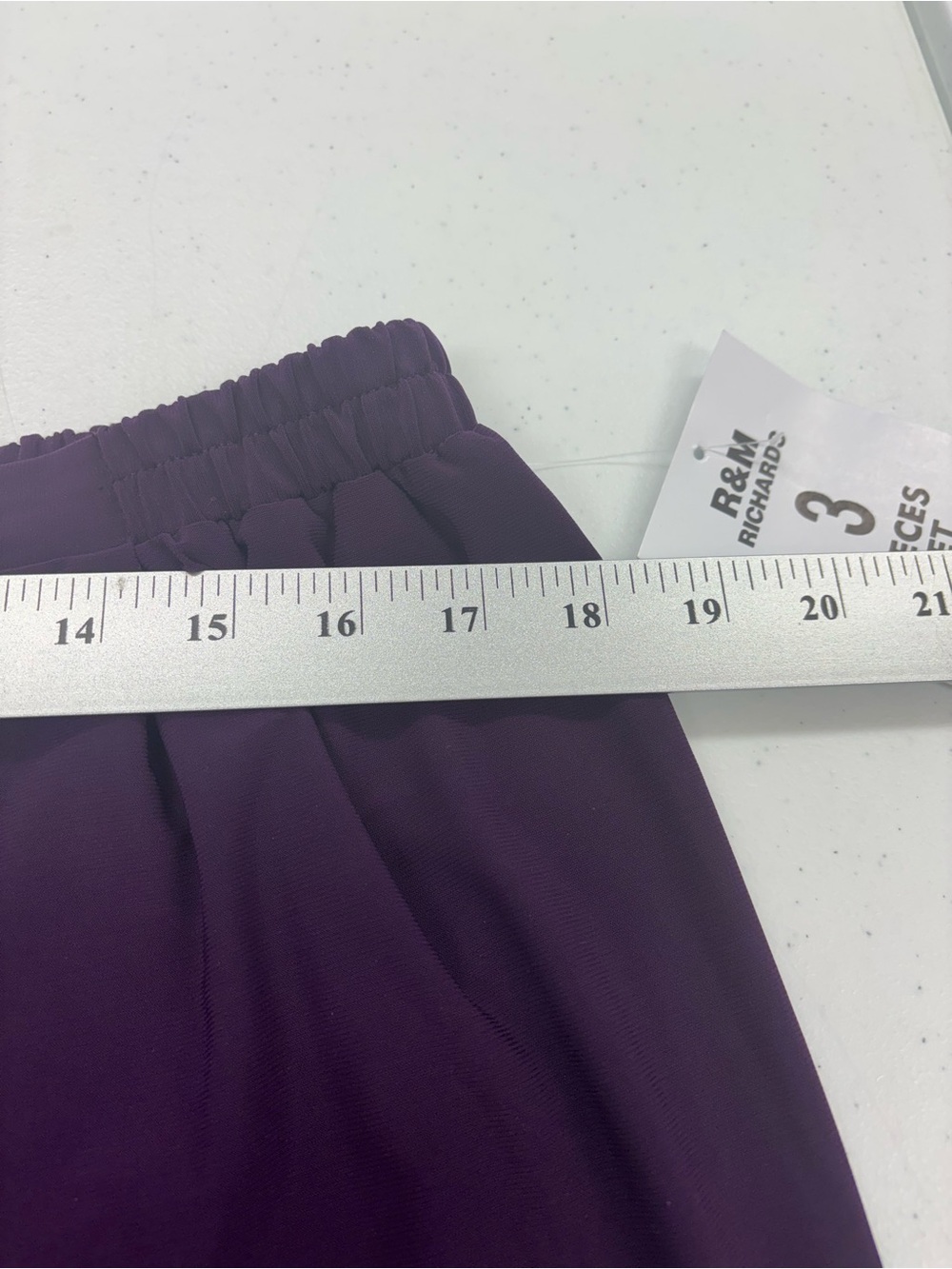 RM RICHARDS PANTS SUIT 3 PIECE
WOMEN 16 W PLUM PURPLE POLYESTER - Picture 9 of 15